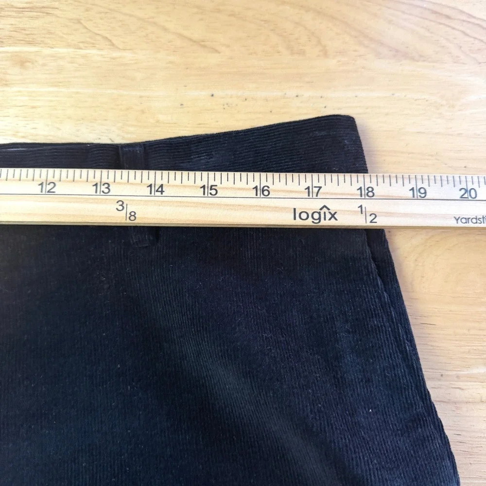 Banana Republic CORDUROY Pants Mens 34x32 Cotton Stretch Classic Fit Black